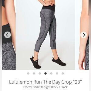 Lululemon Run The Day Crop *23" Size 6